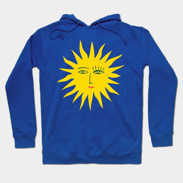 Sun Face Hoodie by JunkyDotCom